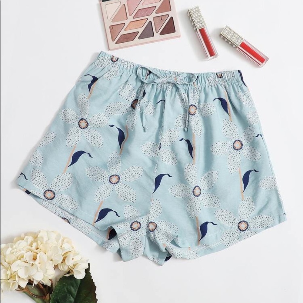 New Women’s Blue Pajama Sleep Shorts​